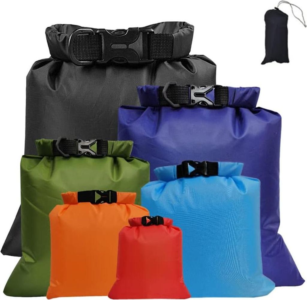 6 Stück Outdoor wasserdichte Tasche, Ultraleichte Drybag, Produktbild 