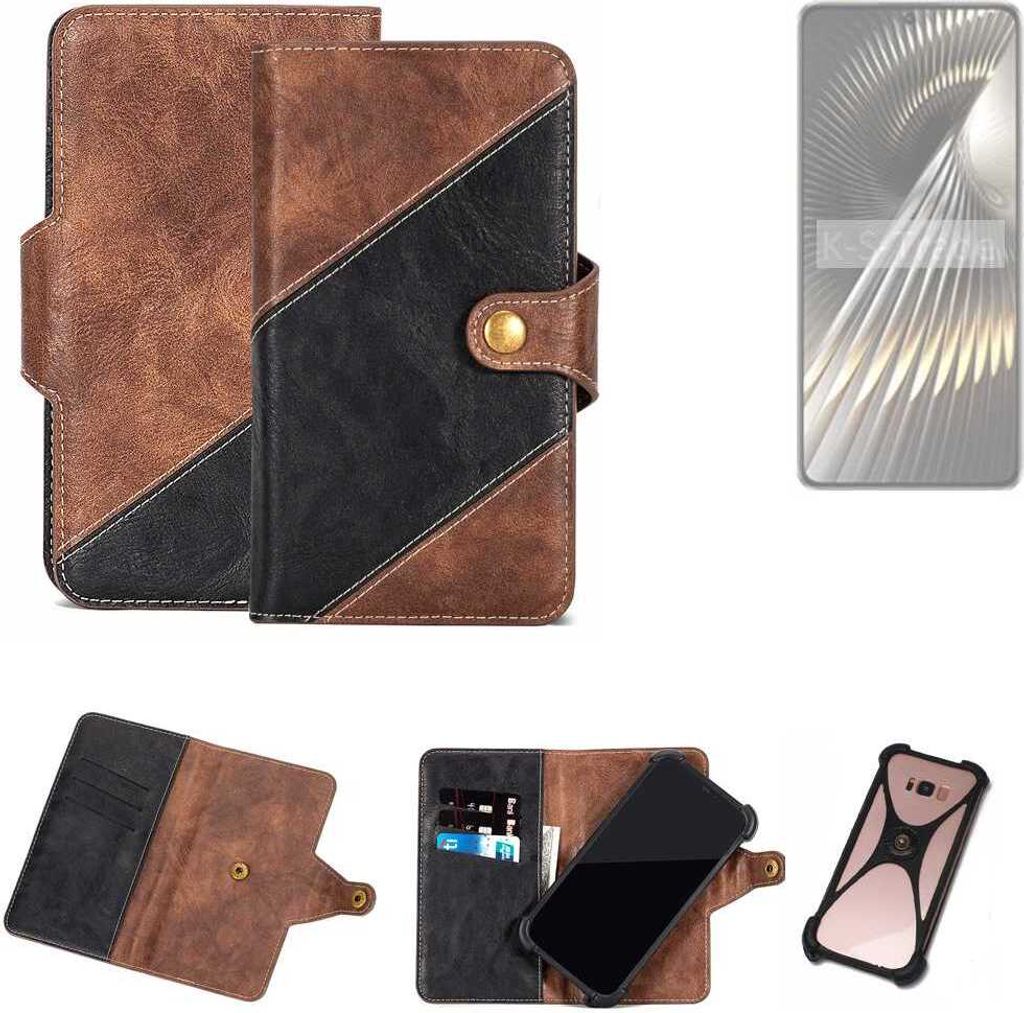 K-S-Trade Handyhülle Schutzhülle Bookstyle Case kompatibel mit Xiaomi Redmi Turbo 3 Klapphülle Cover Hülle Schutztasche 1x