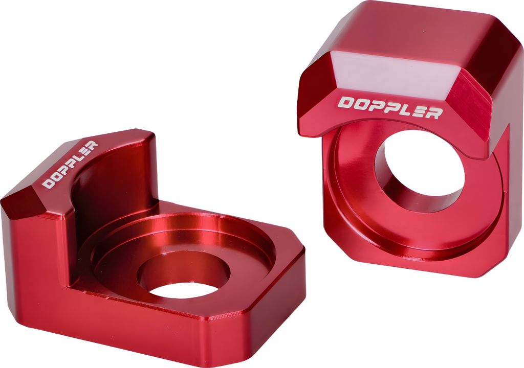 Kettenspanner Gleitstück Set Doppler Aluminium, Schwarz für Peugeot XPS, XP7, Rieju MRT Euro4