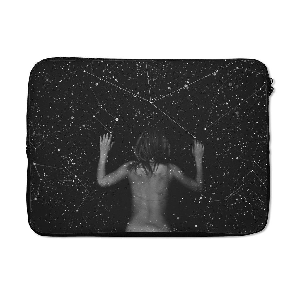 MuchoWow Laptop Hülle 14 ZollKonstellationen über eine Frau Laptoptasche - Laptoptasche - Stoßsicher - Schutzhaube