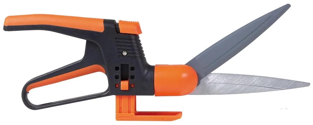 Cisaille à gazon avec tête rotative et poignée ergonomique confort