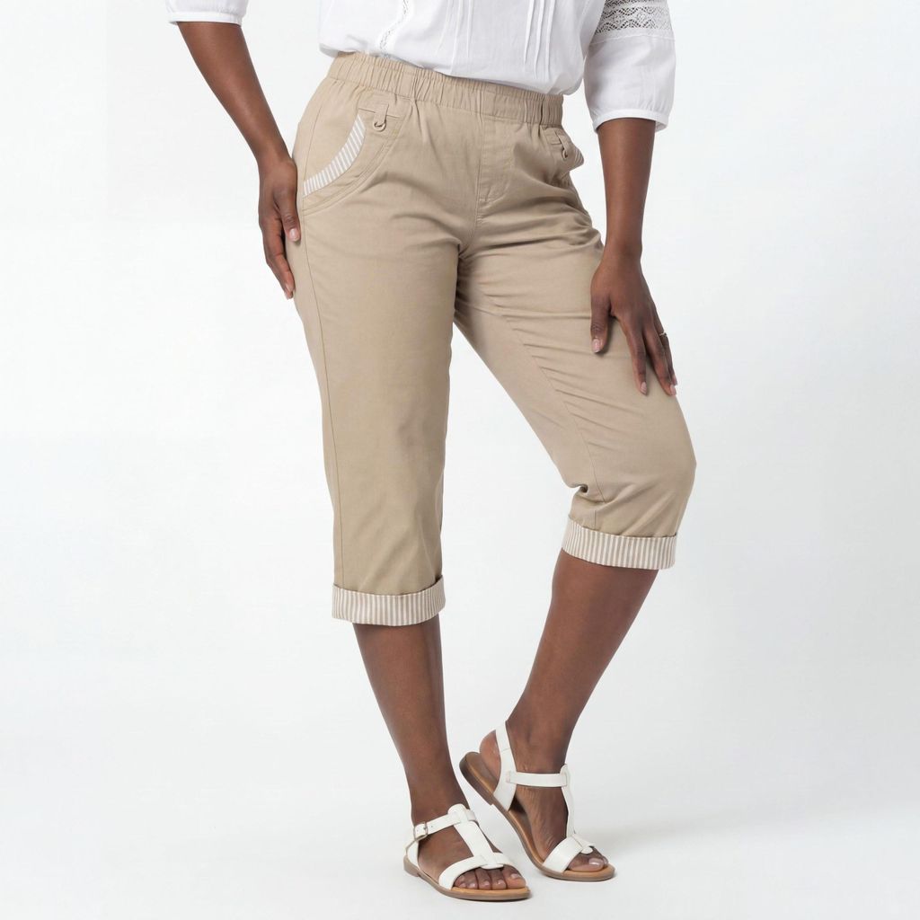 Caprihose OriginalYou maritime 7/8 Sommerhose mit Gummizug 36 bis 50 für Damen