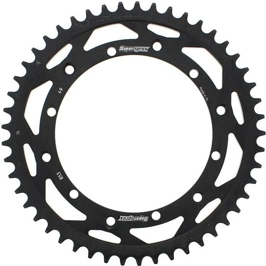 Pignon arrière Supersprox 520 - 49Z Noir RFE-853:49-BLK pour Moto