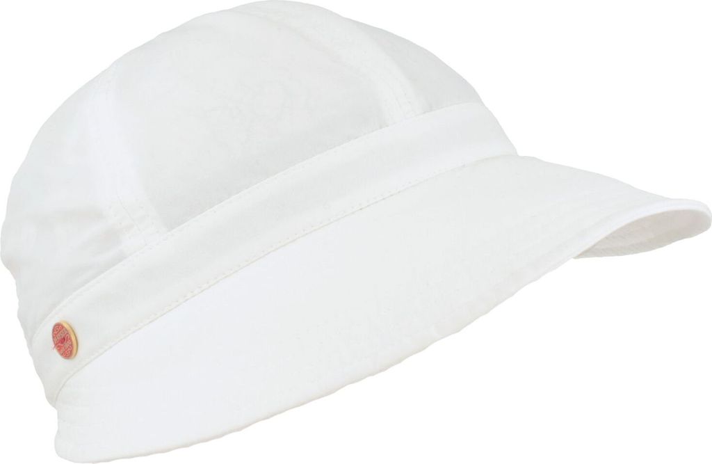 Mayser knautschbare Schirmmütze Amy mit UV-Schutz 60 / 80, weiß, Gr. M