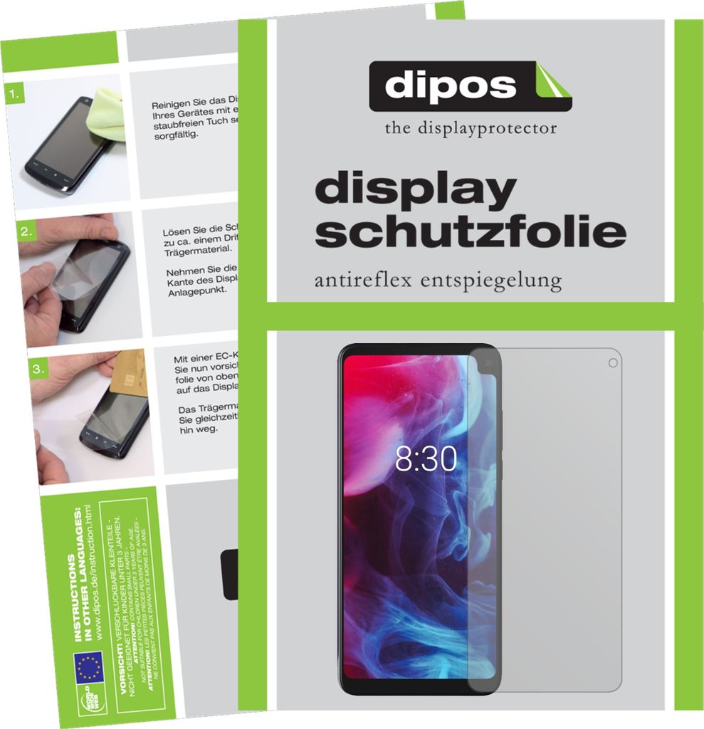 6x Schutzfolie für Archos Oxygen 68XL matt Displayschutzfolie Folie Display Schutz dipos