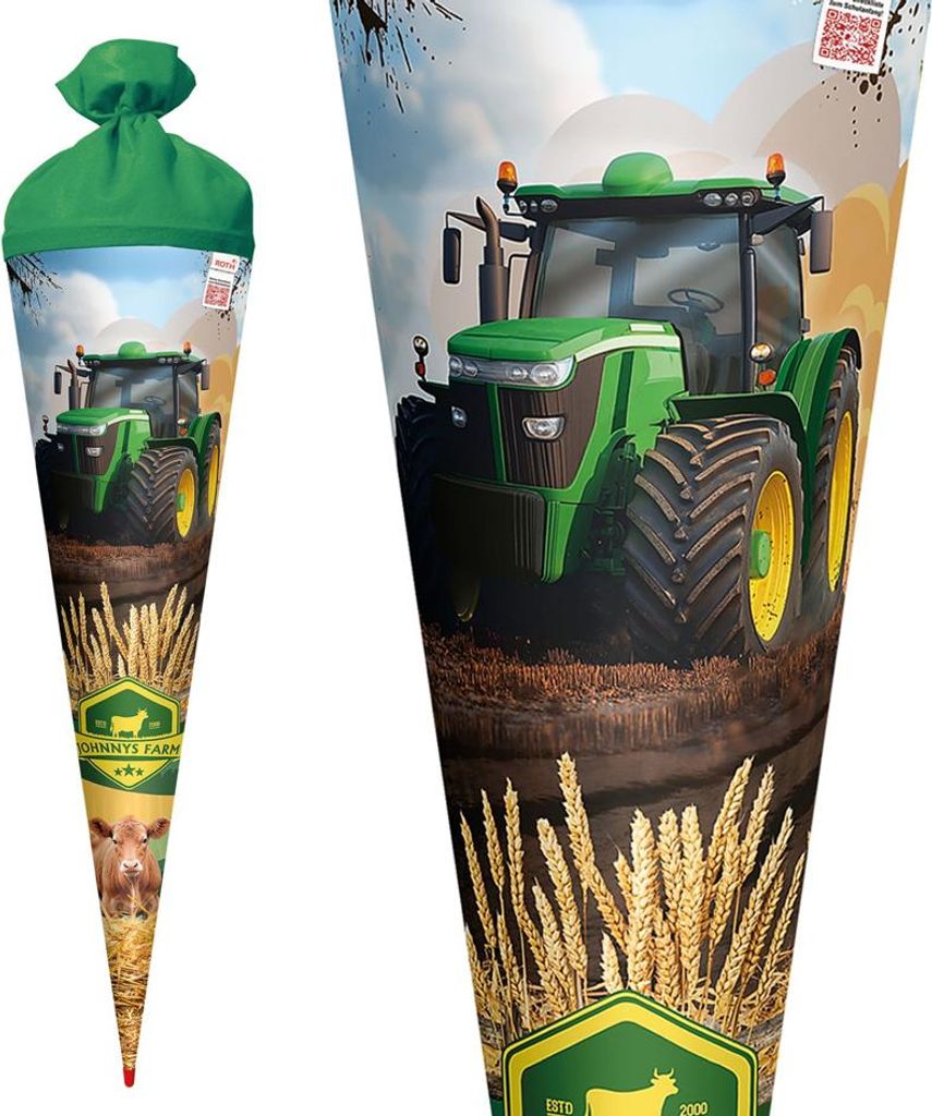ROTH Schultüte "Traktor Power" rund 700 mm Produktbild 
