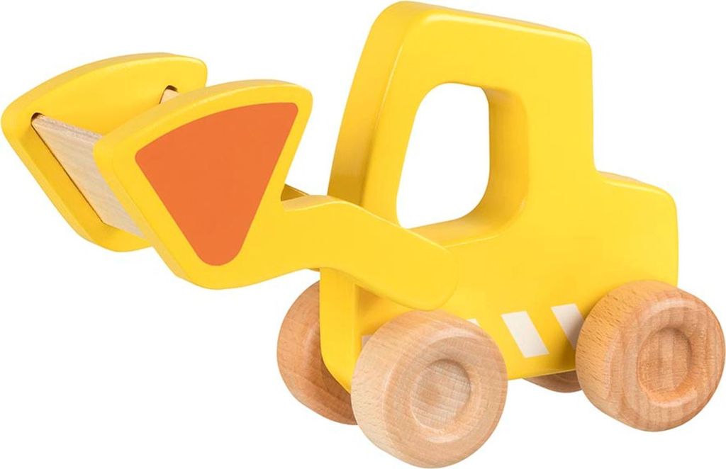 Goki -Pelle en bois avec godet jaune Image du produit 