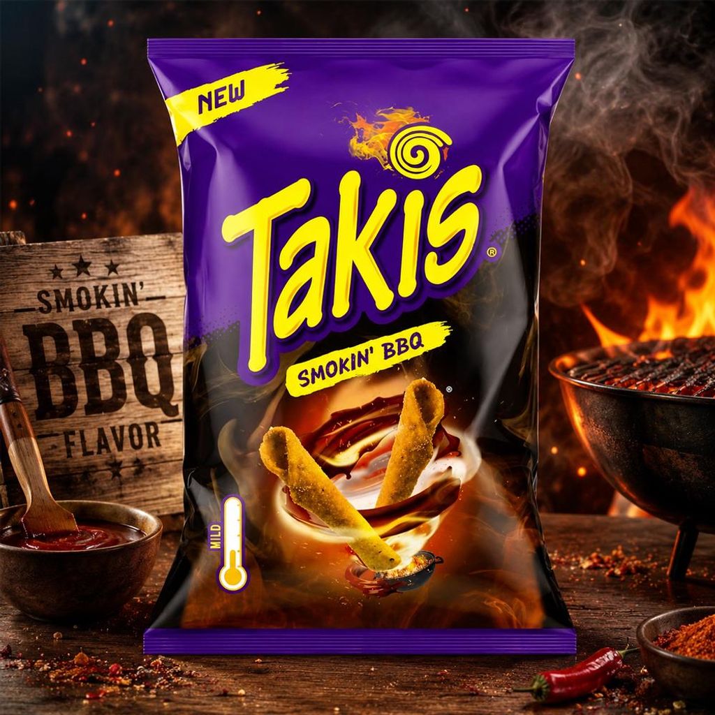 Takis Smokin' BBQ 100g Produktbild 