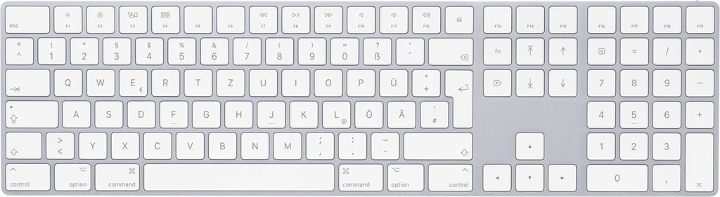 Apple Magic Keyboard avec clavier numérique blanc Wie Neu Image du produit 