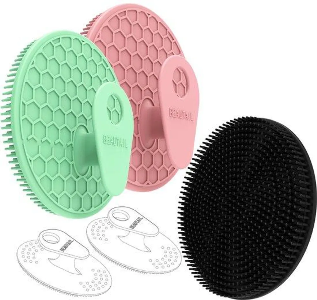 Brosse silicone pour peau sensible : l'alternative propre au loofah - 5p