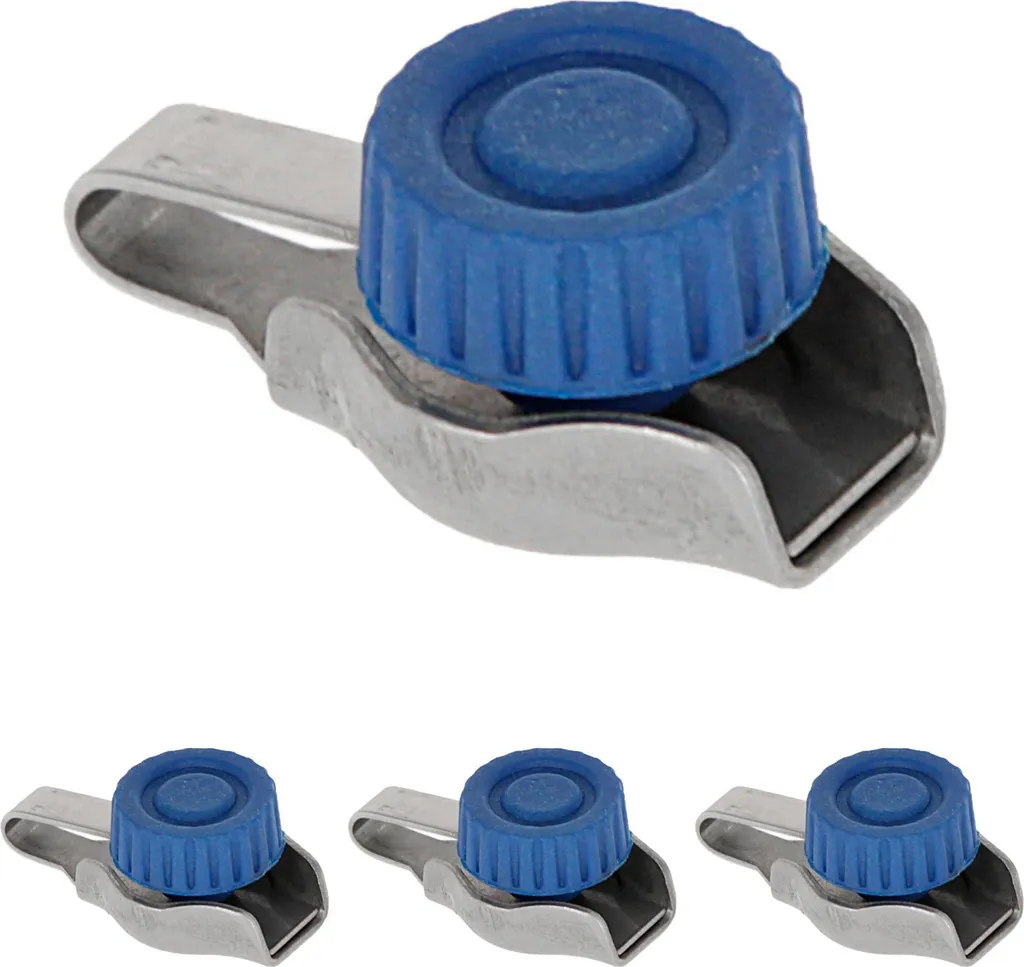 Fixation pour câbles inox idéale pour clôture et suspension - Lot de 4