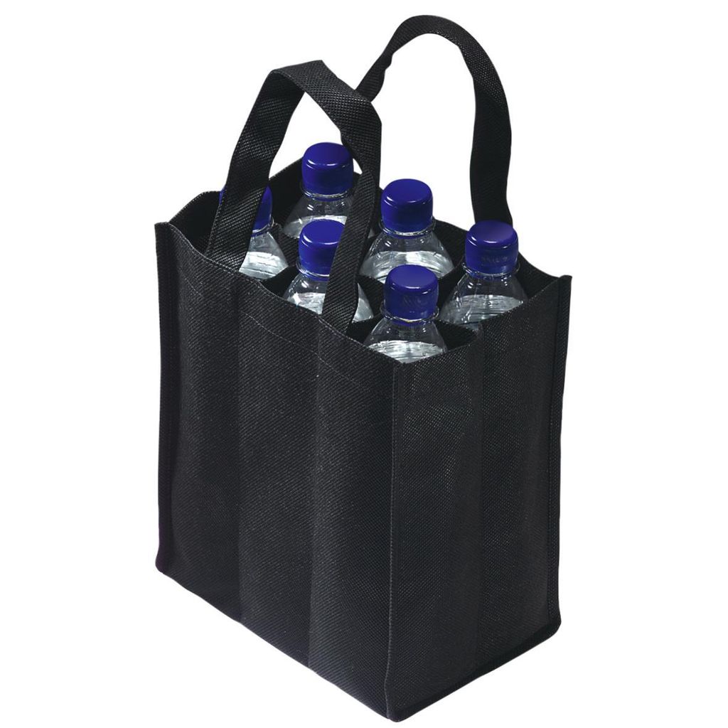 Sac à bouteilles "Six 4 You" noir noir Image du produit 