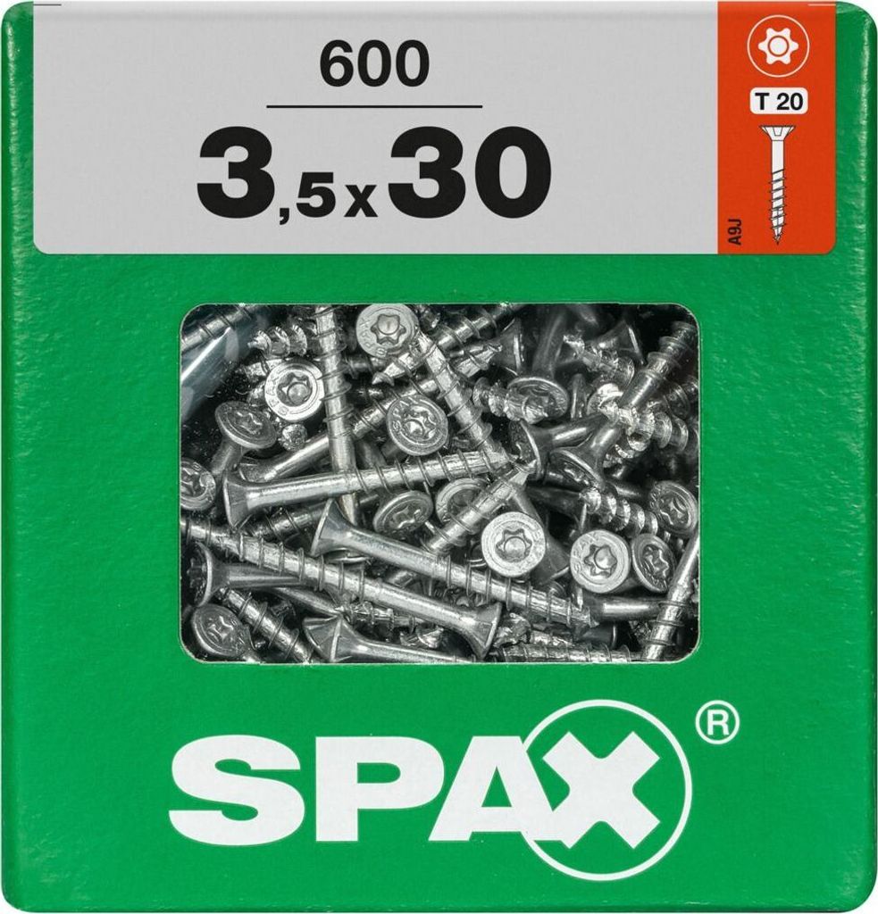 Spax Universalschrauben 3.5 x 30 mm TX 20 - 600 Stk. Produktbild 