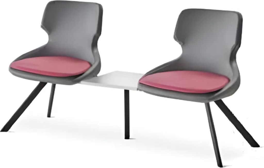 Bürostühle Arbeitszimmer Büro 2-Sitzer Flur Diele Doyer Schwarz Modern