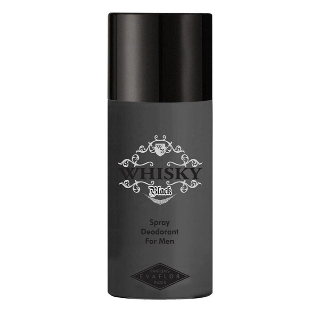 Evaflor Herren-Deodorant Whisky Black, 150 ml – Eleganter Duft für den modernen Mann