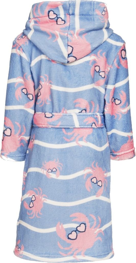 Bademantel Crab Junior Polyesterblau Größe 134/140 Produktbild 5