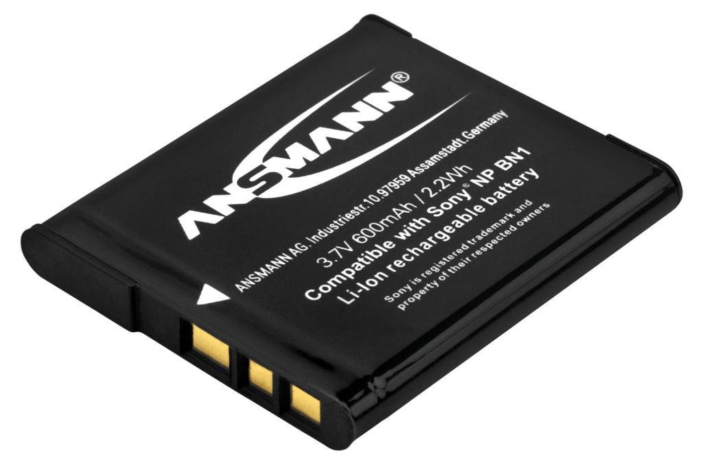 ANSMANN Akkupack A-Son NP BN 1 Ersatz für Kamera Sony DSC T99, TF1... 1400-0009