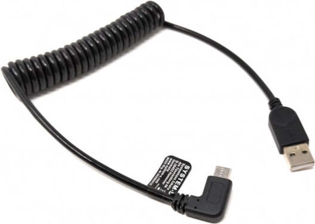 SYSTEM-S USB Kabel Typ A auf USB Typ C 3.1 90° gewinkelt  Produktbild 