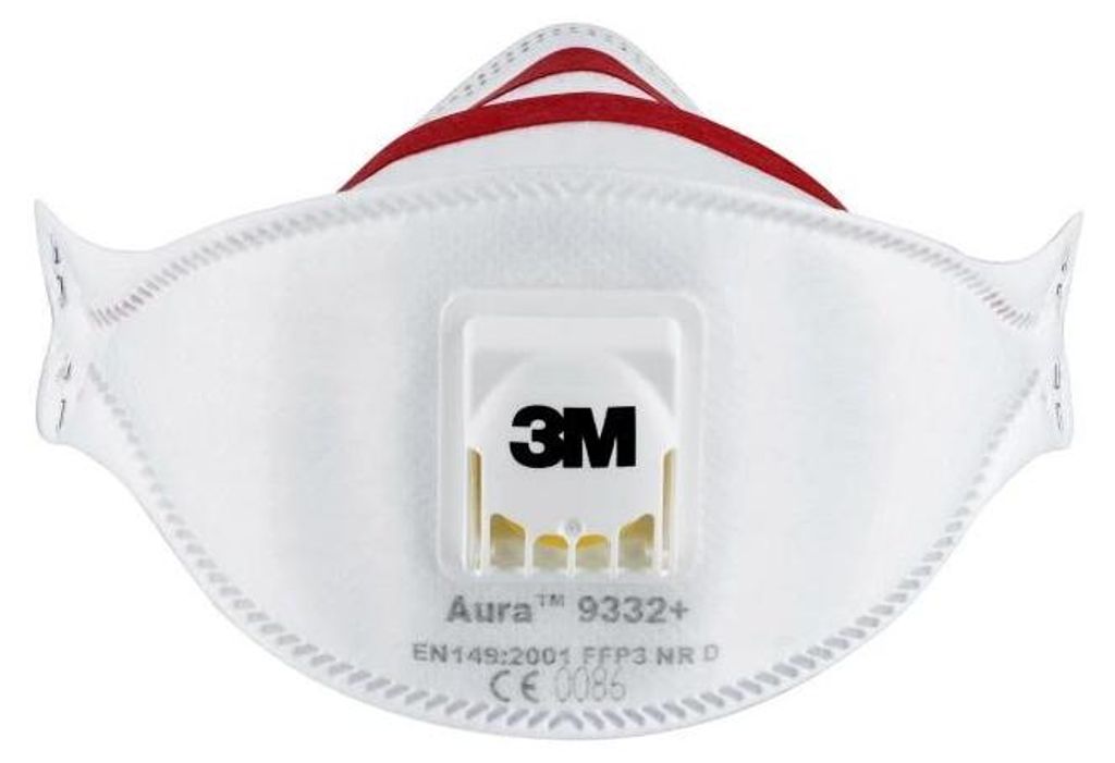 Masque de protection respiratoire 9332+ FFP3/V NRD avec Image du produit 