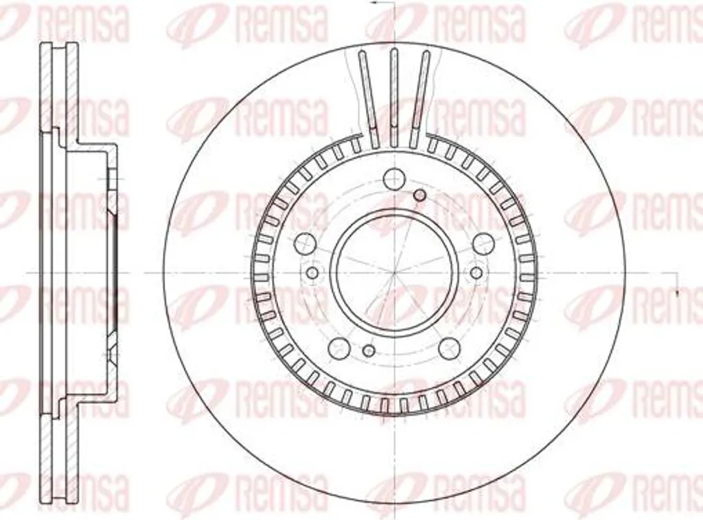 Disque de frein REMSA 6586.10 pour CR-V et HR-V - Conforme OE 45251S2HN00