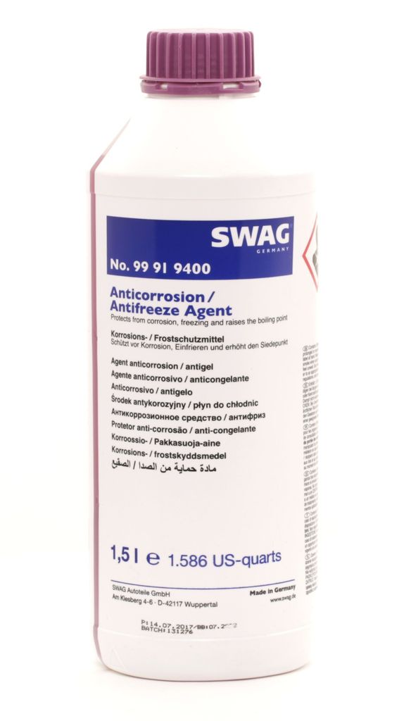 SWAG Kühlmittel Kühlerfrostschutz 1,5L Violett Antifreeze Konzentrat G12+