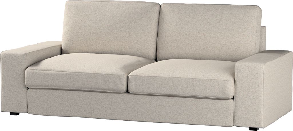 Dekoria Bezug für Kivik 3-er Bettsofa, grau-beige, Kivik 3-er Bettsofabezug