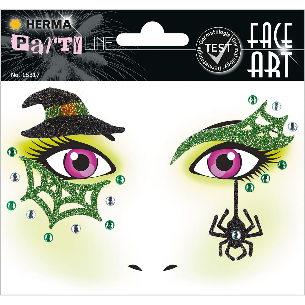 HERMA Face Art Nálepka tváre "Witch" Obrázok produktu 