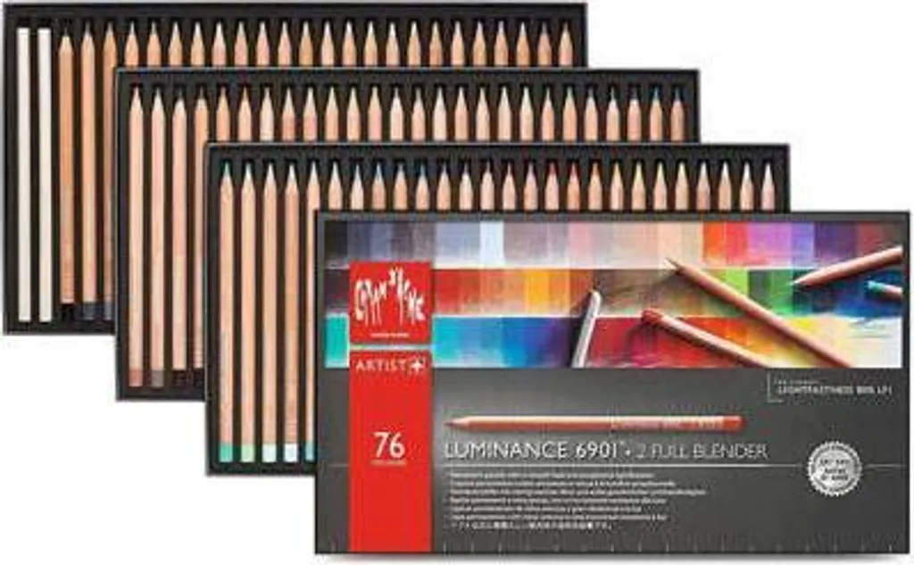 Set de crayons de couleur professionnels pour dessin - Boîte de 78