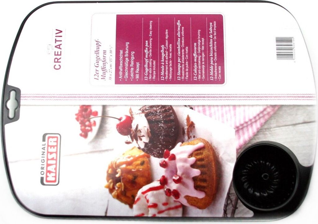 Kaiser 646190, Muffin-Backform, Rechteckig, Flache Produktbild 8