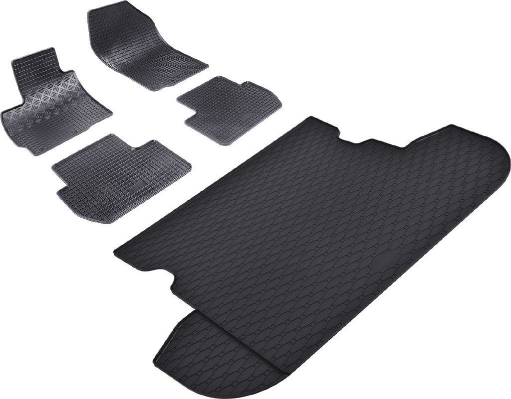 Z549926 Kofferraumwanne+Fußmatten passend für Mitsubishi Outlander 2 CW0W Geländewagen SUV 5türer 2006-2012