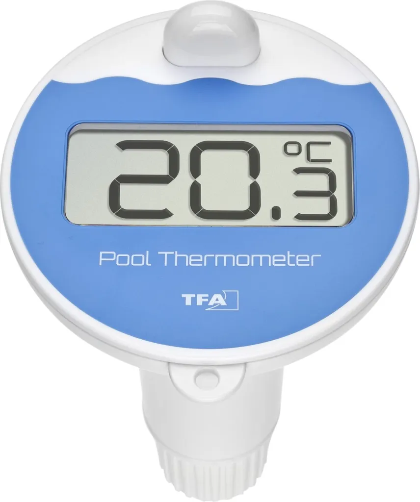 Émetteur sans fil TFA 30.3238.06 bleu pour piscine avec sonde immergée
