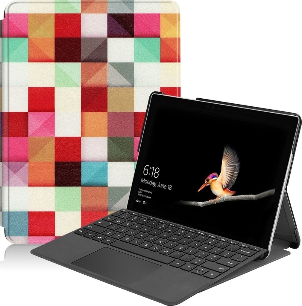 Mobigear Design Microsoft Surface Go Hülle Klapphülle - Mosaik