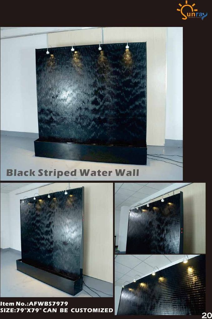 Wandpaneel LED Wasserwand Wasser Wände Wasser Blasen Wand Waterwall 200x200cm