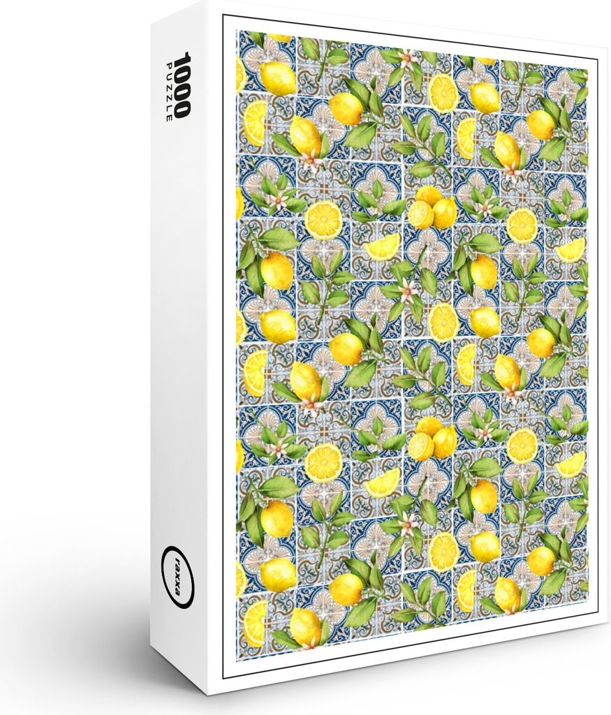 raxxa Premium-Puzzle "Exotische Fliesenkunst: Ein mediterraner Traum", 1000 Teile
