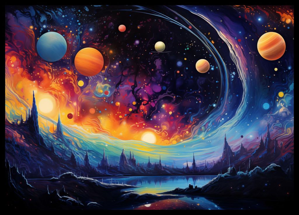 Plakat 59,4x42cm Intergalaktisches Orchester