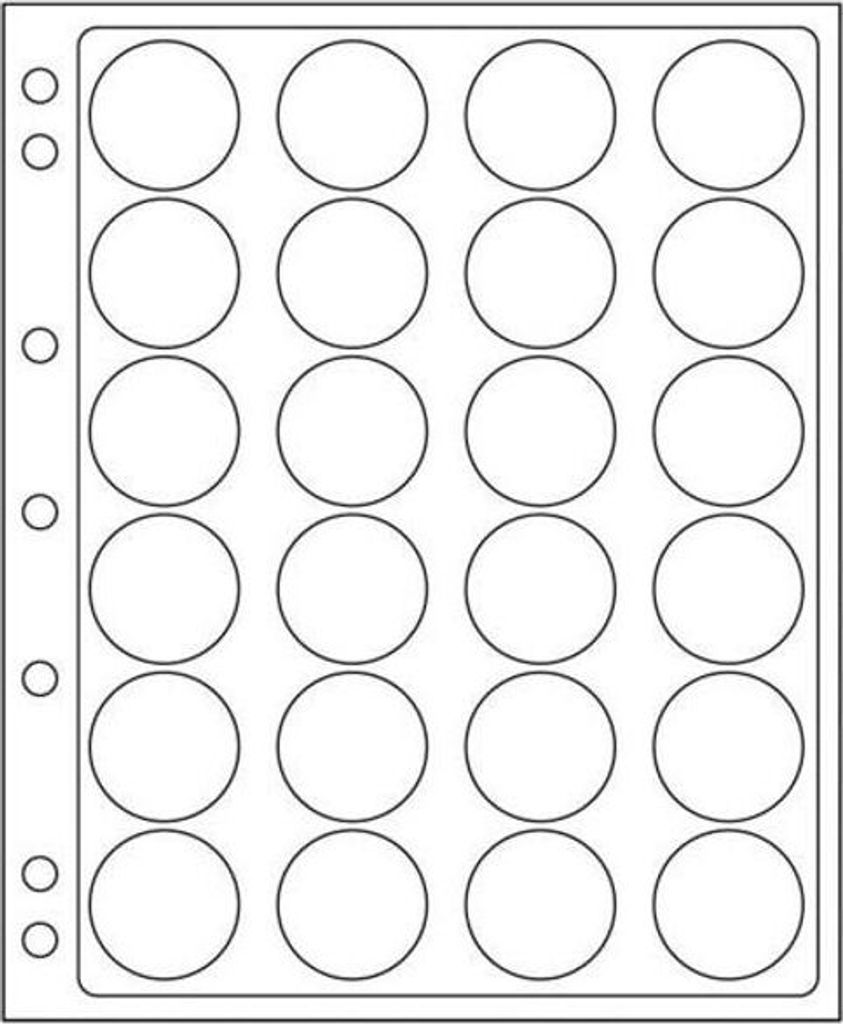 Kunststoffhüllen ENCAP, für 24 Münzen mit einem InnenØ von 34 bis 35 mm