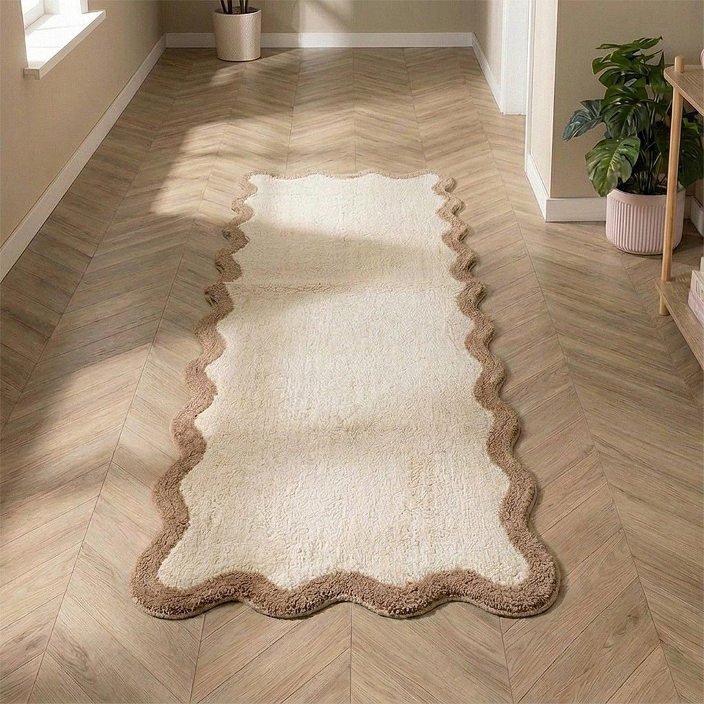 Volero - Waschbarer Läufer - Hazy Beige Creme - 80x200cm - Produktbild 