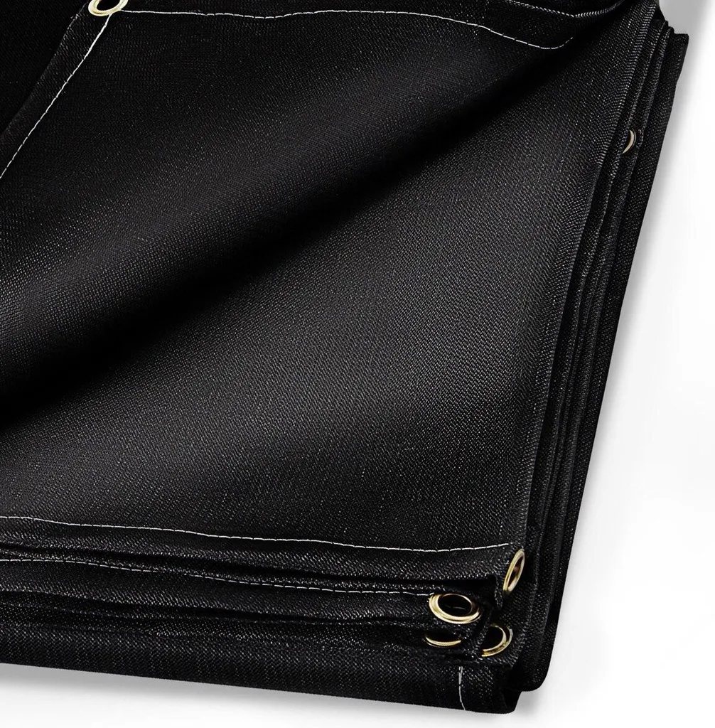 Couverture ignifuge 8x10 ft fibre de verre avec oeillets de suspension