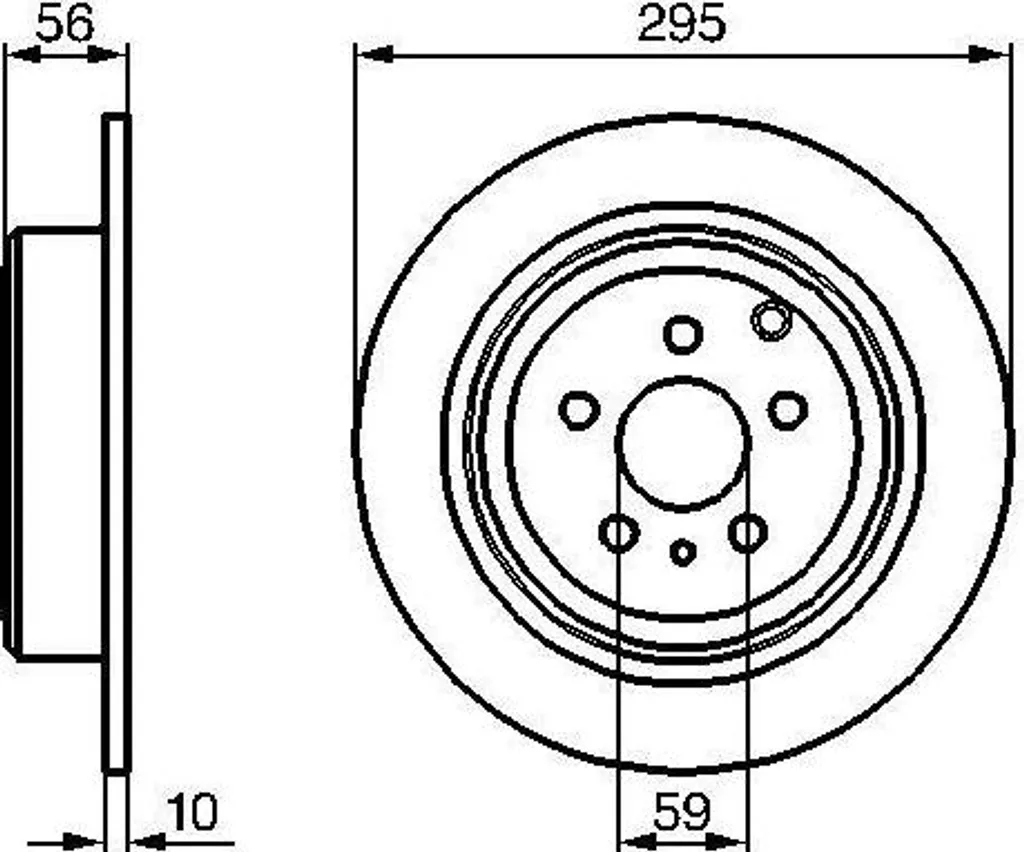 Disque de frein haute teneur en carbone Bosch 0 986 478 435 OE 4246 J5