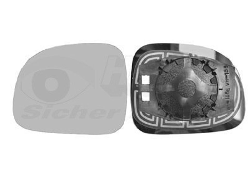 VAN WEZEL Spiegelglas Außenspiegel Links für FIAT PANDA Produktbild 