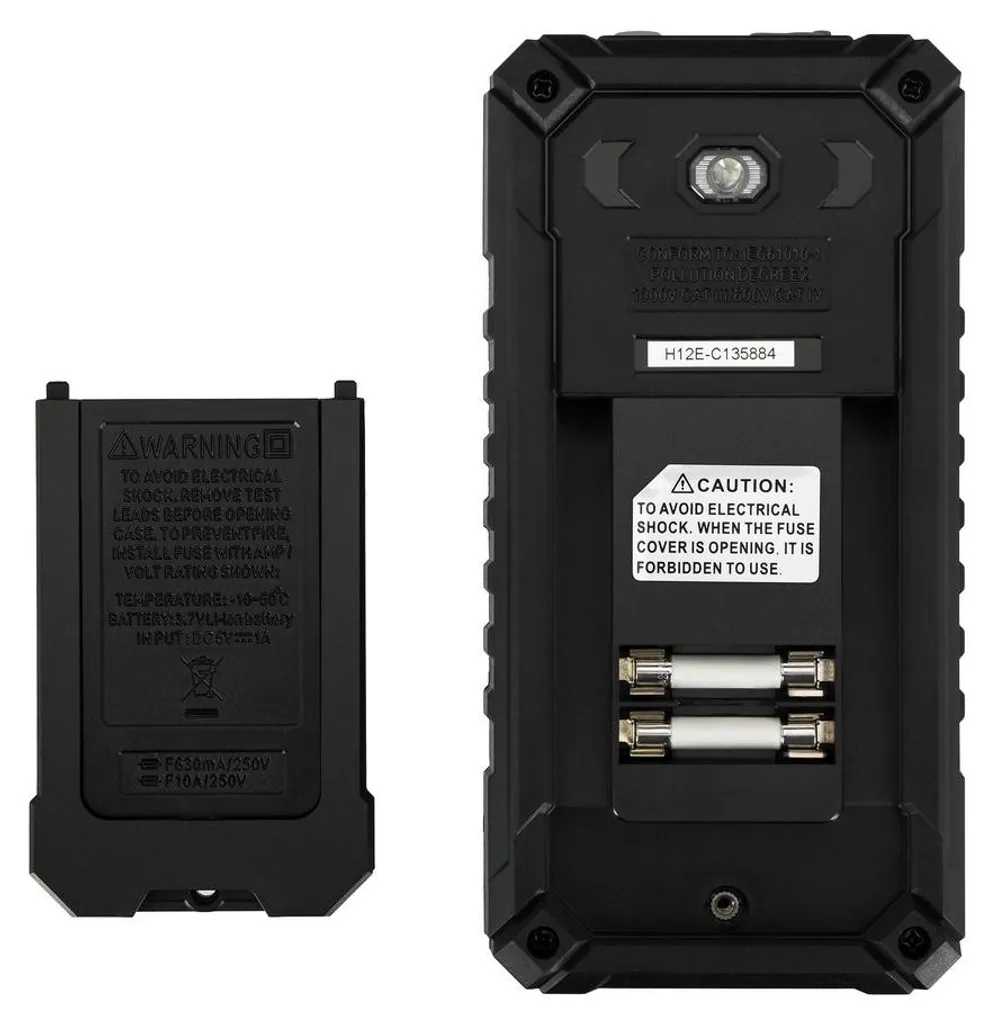 Ermenrich Zing TC40 Multimètre 82992 avec écran rétroéclairé et Data Hold