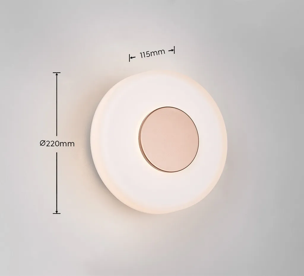 Applique Murale Chambre et Salon LED 10W CELESTE Trio Verre Café Design