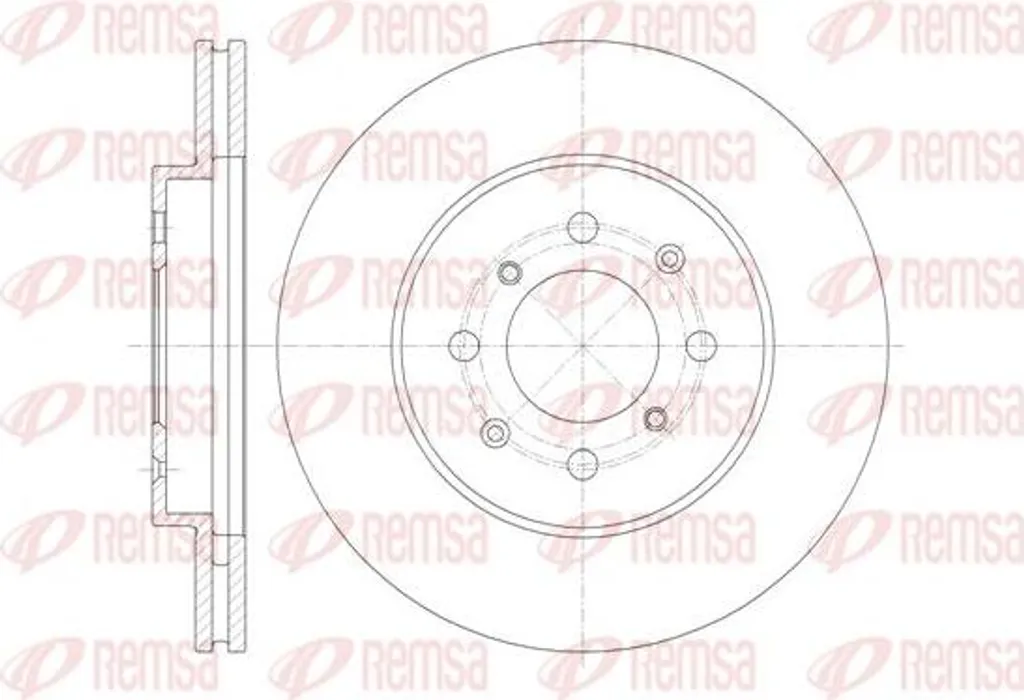 Disque de frein REMSA haute résistance 61357.10 - Spécial Honda Jazz