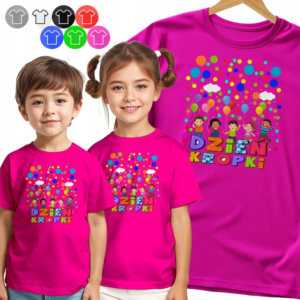 Kinder-T-Shirt - Tagsüber Farbige Punkte - 86 Xxxs