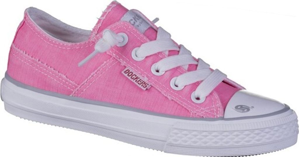 DOCKERS Mädchen Canvas Sneakers pink, softe Decksohle
