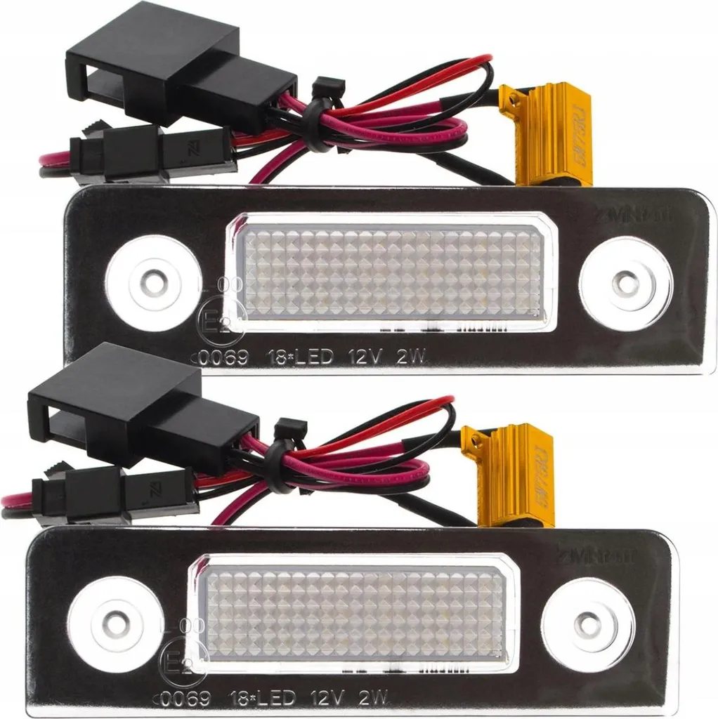Set Luci Targa A LED Per Skoda Octavia E Roomster (2004-2013) – AUTO-STYLE, Canbus Integrato