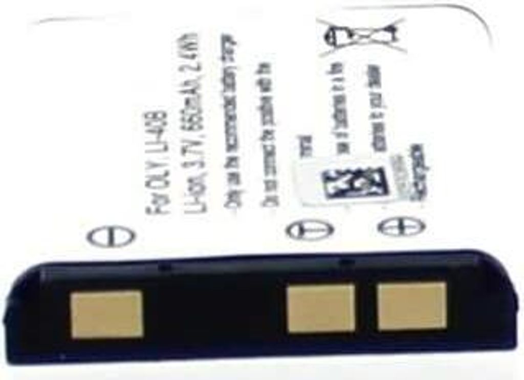 Akku für Maginon SZ 125 Li-Ion 3,7 Volt 650 mAh schwarz.