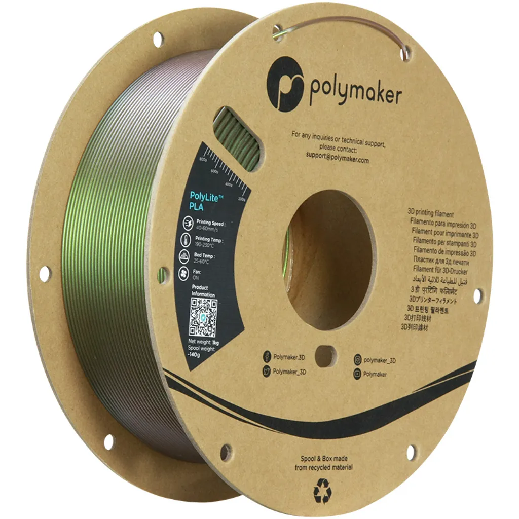 Polymaker PolyLite PLA Starlight Meteor 1.75mm 1kg Filament 3D Précis