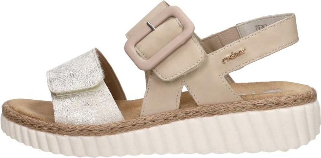 Rieker Sandalen Plat  Sandalen Plat - Beige - Maat 41 Image du produit 