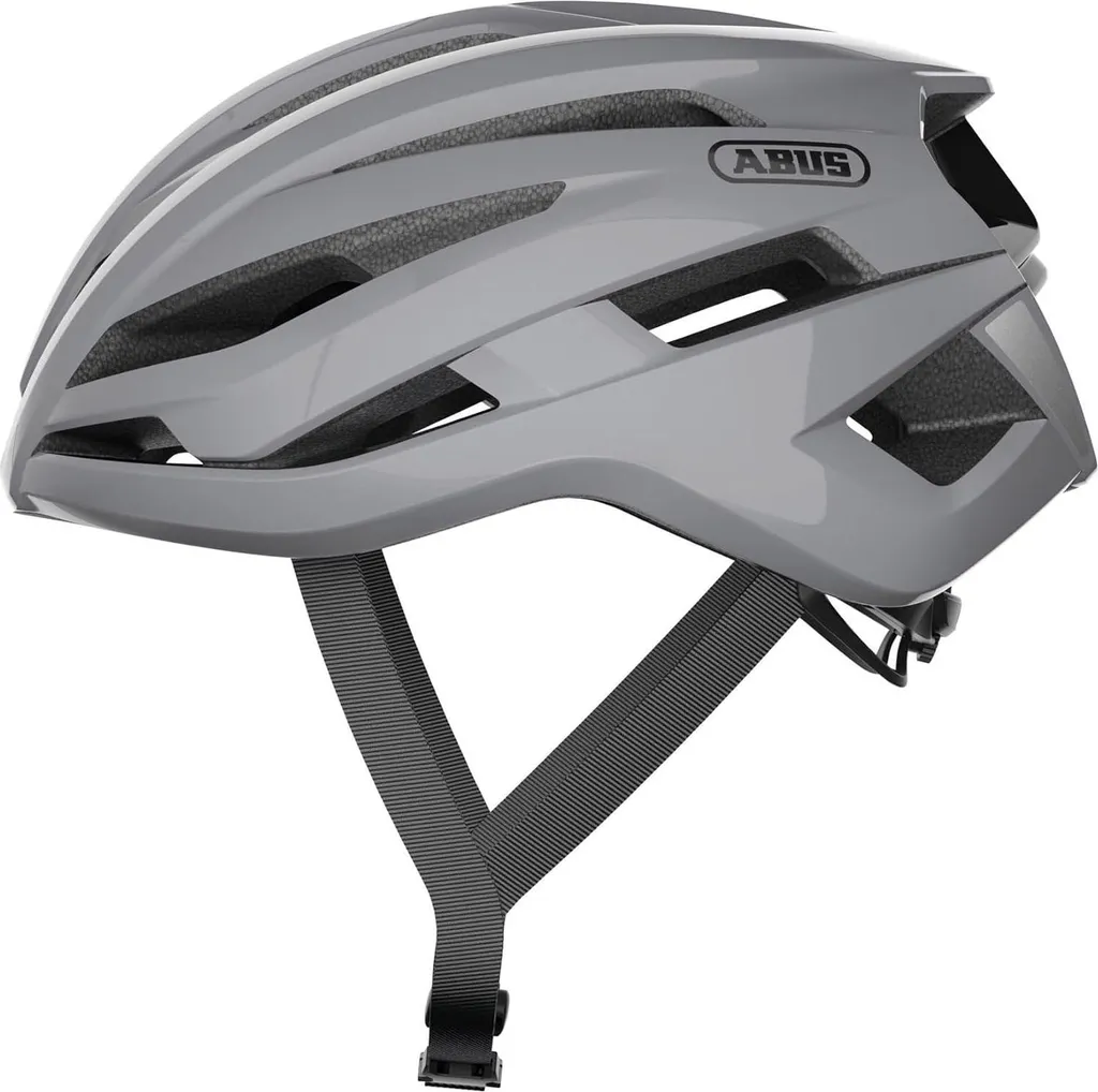 Casque Cyclisme Compétition Abus StormChaser Gris Racing S 51-55 cm